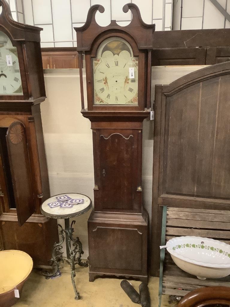 A Victorian oak eight day longcase clock, marked John Richmond of Bradford, height 219cm